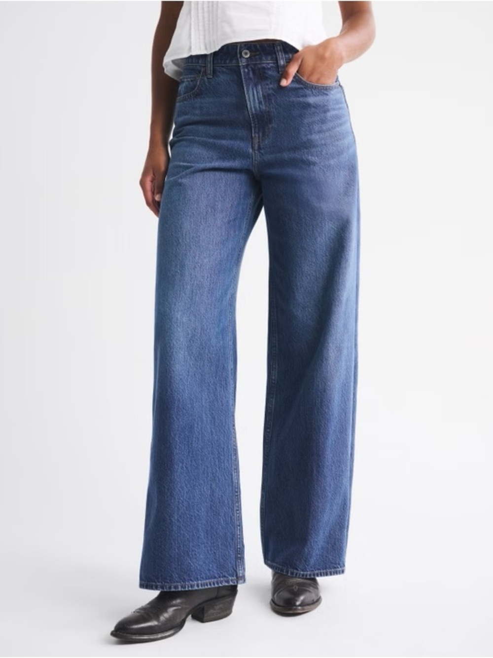 Abercrombie Wide Leg High-Rise Jeans